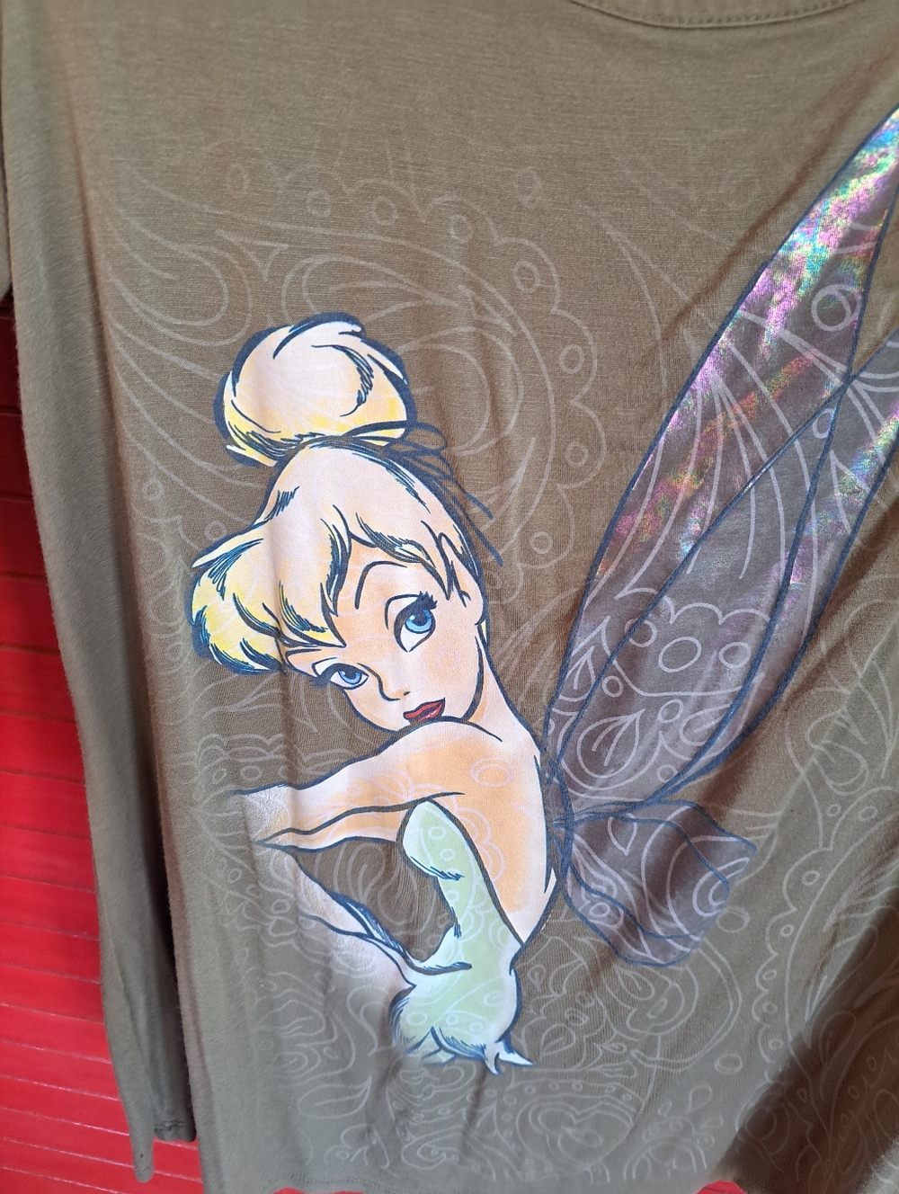 Disney Boutique 2x Tinkerbell Knit Tunic Tee Shirt Top - Picture 3 of 5